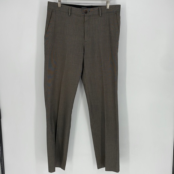 DNKY trouser dress slacks pants brown size 33 x 32 men's - Picture 2 of 7